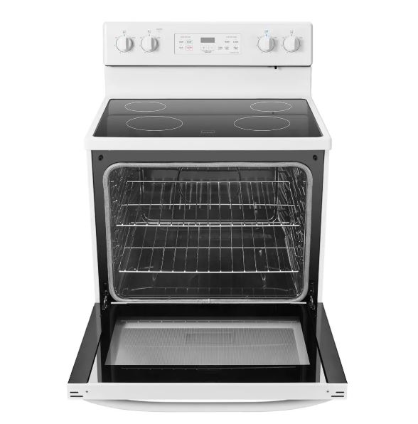 MER30B12AWWC - Genuine OEM Midea 30 in. 5.1 cu.ft White Freestanding Smoothtop Range Model